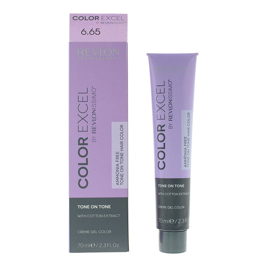 Revlon Color Excel 6.65 Dark Red Mahogany Blonde Hair Colour 70ml For Women