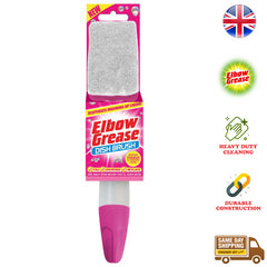Elbow Grease Washing Up Dish Brush Sponge Liquid Dispenser Dirt Cleaner Pink