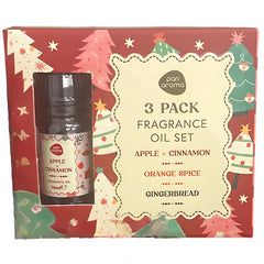 Pan Aroma Christmas Fragrant Oils Gift Set Gingerbread Spiced Orange Apple Cinam