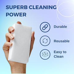 Oven Pride Erase Away Non Chemical Magic Sponge Multi Surface Free Cleaning 2Pad