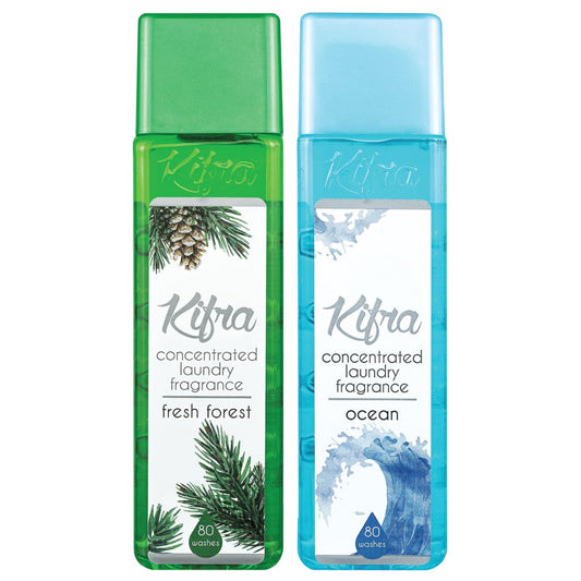 Kifra Concentrated Laundry Fragrance Fresh Forest & Ocean 80 Washes 200ml Bundle