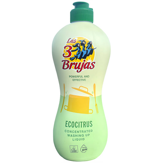 3 Witches Concentrated Washing Up Liquid Ecocitrus Kitchen Dish Cleaner 500ml