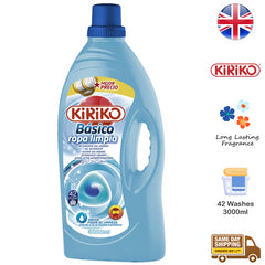 Kiriko Fabric Clothes Laundry Detergent Washing Liquid Ropa Limpia 42 Wahes 3L