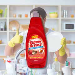 Elbow Grease Washing Up Liquid Kitchen Dish Grease Cleaner Apple Cinnamon 600ml