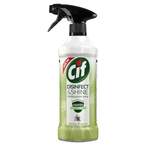 Cif Disinfect Shine Multipurpose Spring Flowers Patented Formulation Spray 500ml