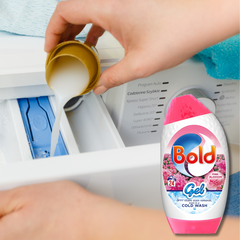 Bold Laundry Detergent Gel Liquid For Clothes Pink Blossom Fragrance 24W 840ml