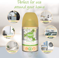 Airpure Air Freshener Refills Home Room Fragrance Spray Jasmine Essence 250ml
