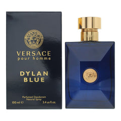 Versace Pour Homme Dylan Blue Perfumed Deodorant Glass Bottle for Mens 100ml