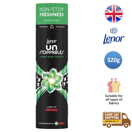 Lenor In Wash Scent Booster Beads Non-Stop Freshness Unstoppables Ariel 320G