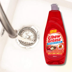 Elbow Grease Washing Up Liquid Kitchen Dish Grease Cleaner Apple Cinnamon 600ml