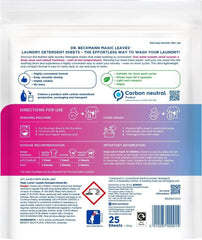Dr Beckmann Magic Leaves Bio Laundry Detergent 25 Sheets Clothes Fresh Blossom