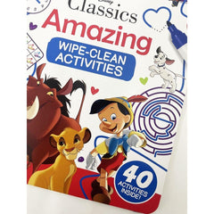 Disney Clean & Wipe Activities Amazing Book Kids Children Draw Write Repeat