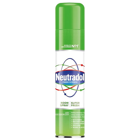 Neutradol Room Aerosol Spray Air Freshener For Kitchen Office Super Fresh 300ml