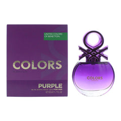 Benetton Colors Purple Eau de Toilette 50ml Womens Fragrance Spray