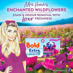 Bold Extra Stain Odour Removal Enchanted Wildflowers Cleaning Power Washing Pods