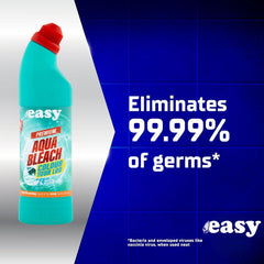 Easy Aqua Premium Multi Surface Bleach Toilets Sinks Tiles Floors Surfaces 750ml