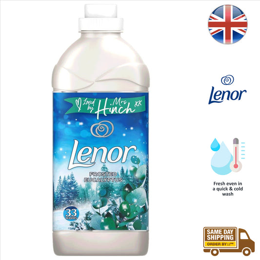 Lenor Fabric Conditioner Freshener Liquid Frosted Eucalyptus 33 Washes 1.155L