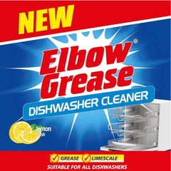 Elbow Grease Dishwasher Cleaner Cleans Removes Grease Limescale Lemon 250ml