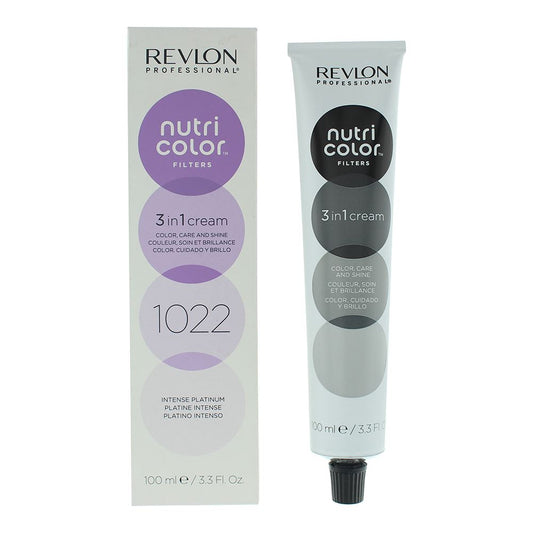Revlon Nutri Color Filters 1022 Intense Platinum 3 In 1 Hair Colour 100ml Women