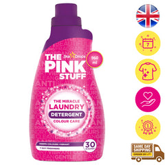 The Pink Stuff Miracle Laundry Liquid Detergent Stain Remover 30 Washes 960ml