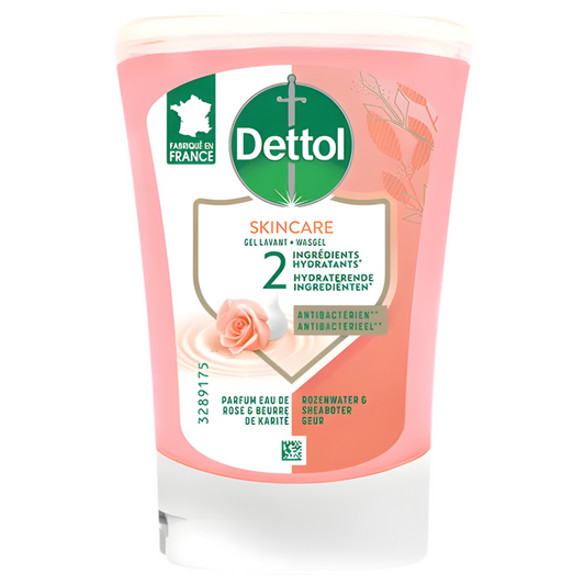 Dettol No-Touch Hand Wash Refill 250ml - Rosewater & Shea Butter - Antibacterial Hand Soap