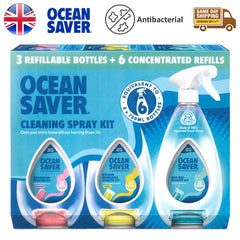 Ocean Saver Kitchen Degreaser Anti Bacterial Bathroom Cleaner Spray Kit