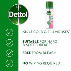 Dettol All In One Disinfectant Spray Orchard Blossom Surface Odour Remover 300ml