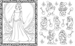 Disney Princess Mega Colouring Book Favourite Characters For Kids Boys Girls