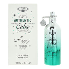 Cuba Authentic Happy For Women Eau de Parfum 100ml Womens Fragrance Spray