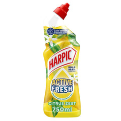 Harpic Active Fresh Toilet Gel Cleaner Lasting Fragrance Citrus 750ml