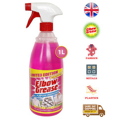 Elbow Grease All Purpose Degreaser Kitchen Stain Oil Remover Spray Pink Blush 1L