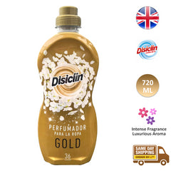 Disiclin Fabric Cloth Laundry Perfumer Liquid Long 36 Washes Gold 720ml