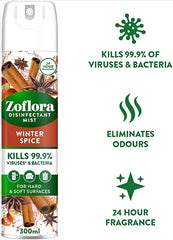Zoflora Multi Surface Disinfectant Mist Spray Winter Spice Hard & Soft 300ml