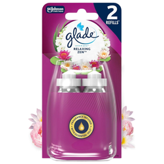 Glade Sense & Spray Relaxing Zen Air Freshener Refill Duo (2 x 18ml) - Fragrance Infused With Essential Oils - Home Office Hotel