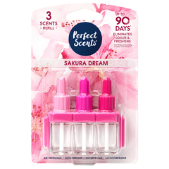 Perfect Scents Sakura Dream 3 Scent Refills 20ml Air Freshener Deodoriser