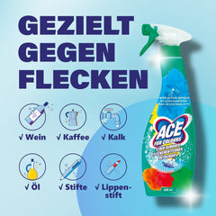 Ace For Colours Fabric Stain Remover Spray Active Oxygen 650ml