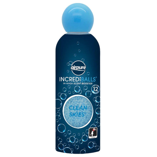 Airpure Clean Skies Incredi Balls In Wash Scent Booster Fresh Laundry 128g 12W