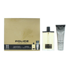 Police Amber Gold For Man 2 Piece Gift Set: EDT 100ml - Shower Gel 100ml