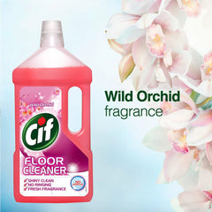 Cif Floor Cleaner Wild Orchid 950ml Fresh Flower Fragrance Shiny Clean