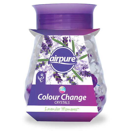 Airpure Led Colour Changing Crystals Home Air Freshener Lavender Moments