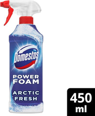 Domestos Power Foam Toilet Bathroom Cleaner Spray Arctic Fresh 450ml
