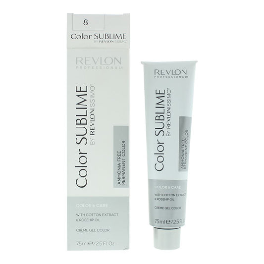 Revlon Color Sublime 8 Light Blonde Hair Colour 75ml For Women