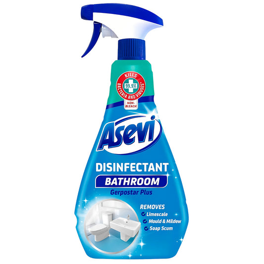 Asevi Bathroom Disinfectant Spray Limescale Mould Mildew Cleaner Remover 720ml