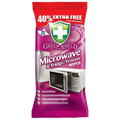 Green Shield Microwave Fridge/Freezer Surface Wipes Cleaner Dirt Remover 70S