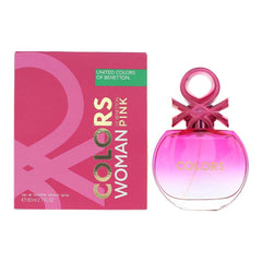 Benetton Colors Woman Pink Eau de Toilette 80ml Womens Fragrance Spray