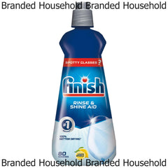 Finish Dishwasher Rinse & Shine Aid Liquid Glass Spot Cleaner Lemon 400ml