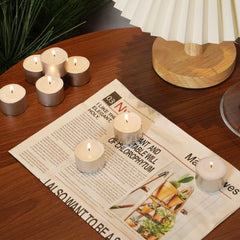 Airpure Tea Lights Nightlight Unscented Candles Upto 4 Hour Burn Time 15Pk