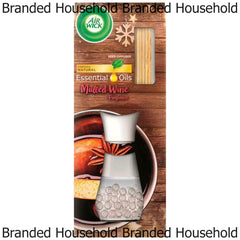 Airwick Reed Diffuser Home Air Freshener Scented Natural Oil Mulled Wine 33ml