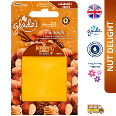 Glade Discreet Refills Air Freshener Home Office Room Fragrance Nut Delight 8G