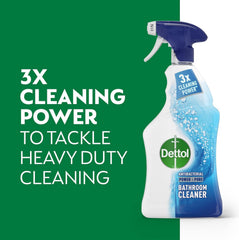 Dettol Power & Pure Bathroom Cleaner Spray Anti Bacterial Grease Limescale 1L